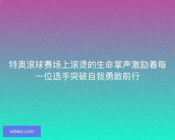 特奥滚球赛场上滚烫的生命掌声激励着每一位选手突破自我勇敢前行